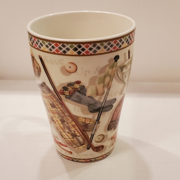 Vintage Golf Motif Ceramic Mug Cup - Picture 4 of 10